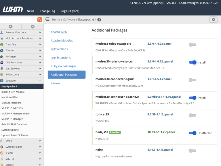 How To Install and Configure ModSecurity™ In cPanel