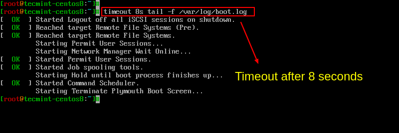Set Time Limit to Linux Commands