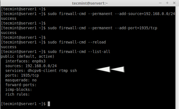 Open Port in CentOS 7