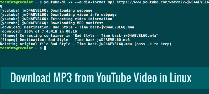 Download MP3 Track from YouTube Video