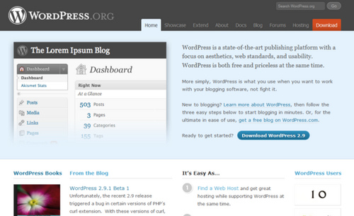 WordPress self-hosted blog