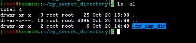 View Hidden Directory in Linux