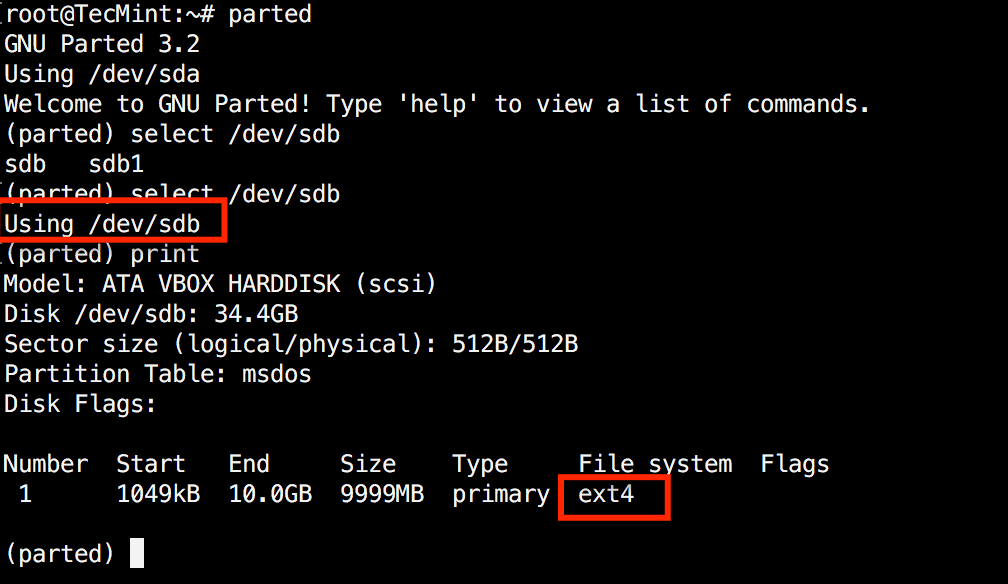 Verify Disk Partition Filesystem