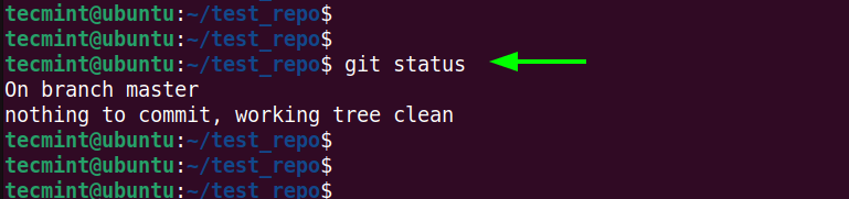 Check Status of Git Commits