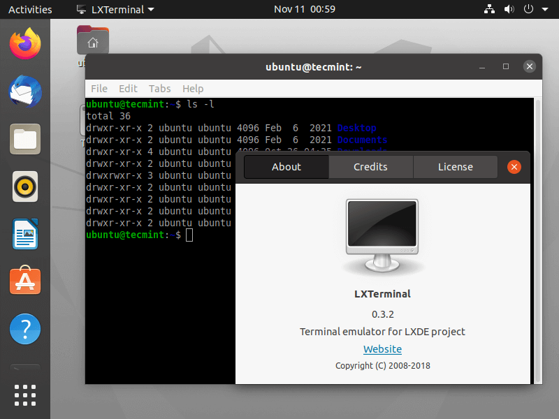 LXTerminal Terminal for Linux