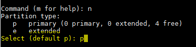 Create Primary Partition