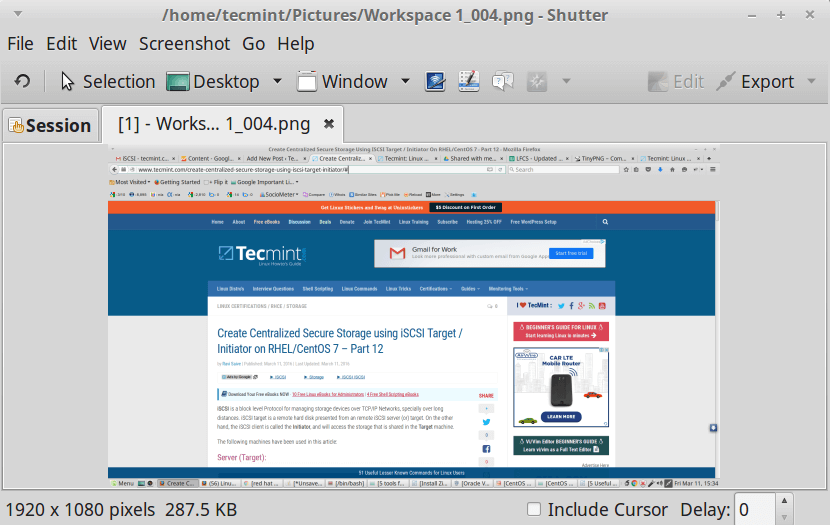 Shutter - Take Desktop Screenshots