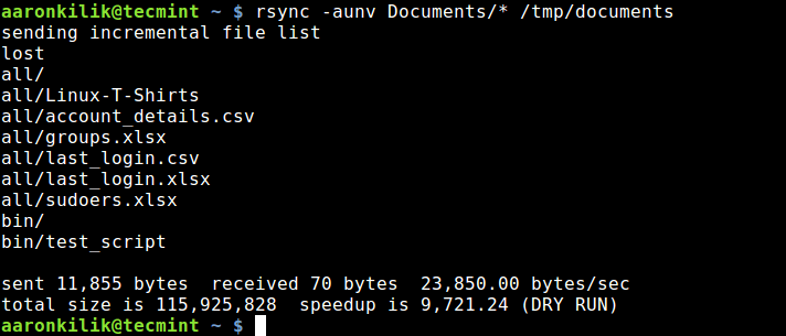 Dry Run Rsync Before Syncing Files