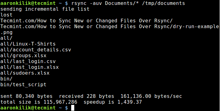 Sync Updated Files