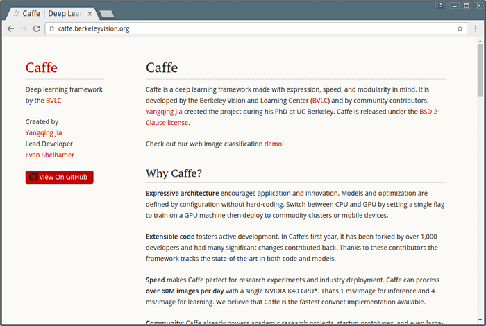 Caffe - Deep Learning Framework