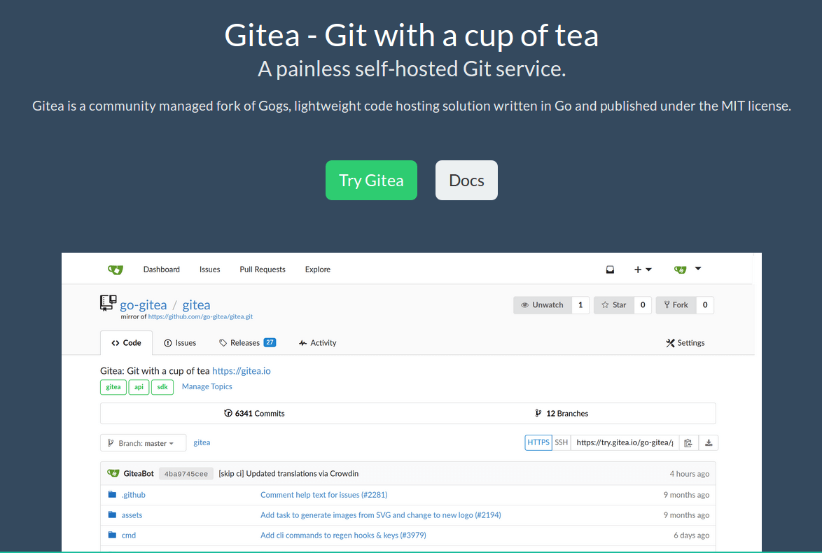 Gitea GitHub Alternative