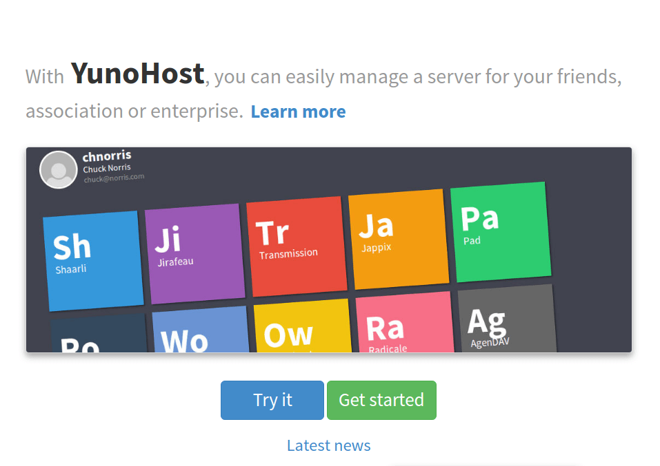 YunoHost Personal Web Hosting Server