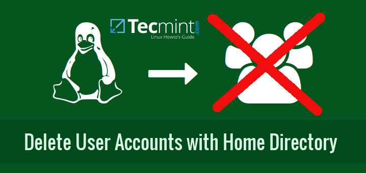 Delete User Accounts with Home Directory in Linux