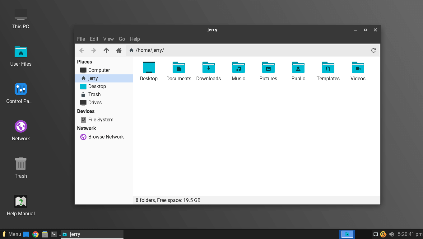 Linux Lite XFCE Desktop