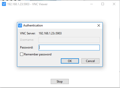Connect to VNC Remote Desktop