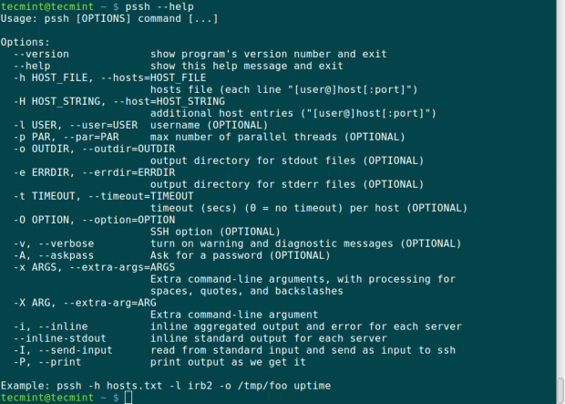 Pssh – Execute Commands on Multiple Remote Linux Servers