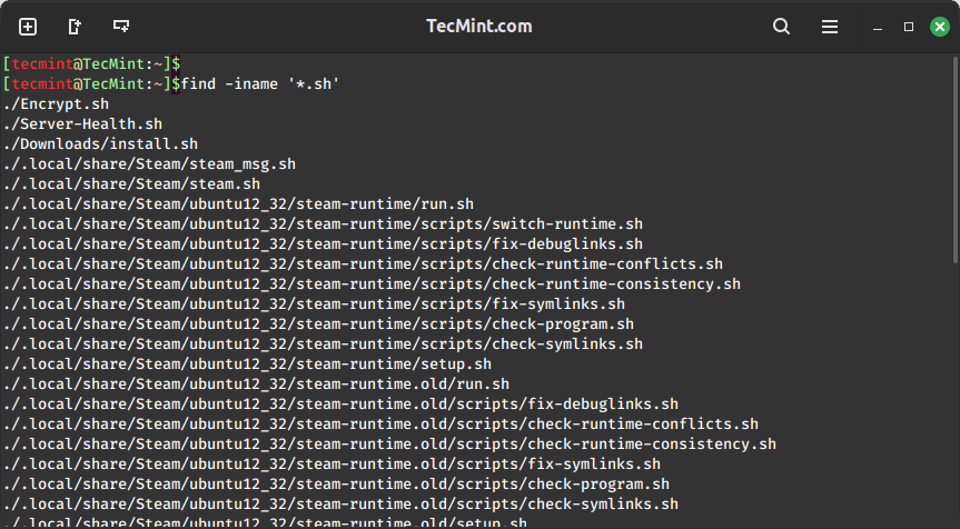 Find Command Binary Location