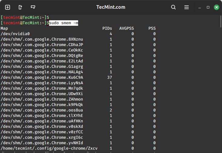 Check Memory Usage Statistics