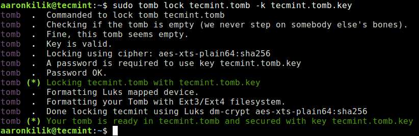 Lock Tomb File with Key