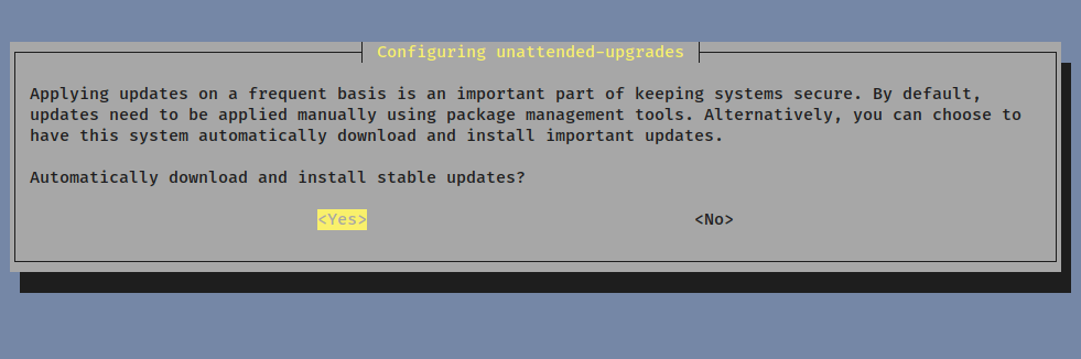 Configure Unattended-Upgrades on Debian